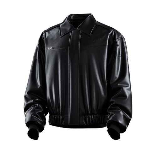 Monster Guardians暗夜系列男子秋冬美式休闲短款仿貂毛皮衣外套