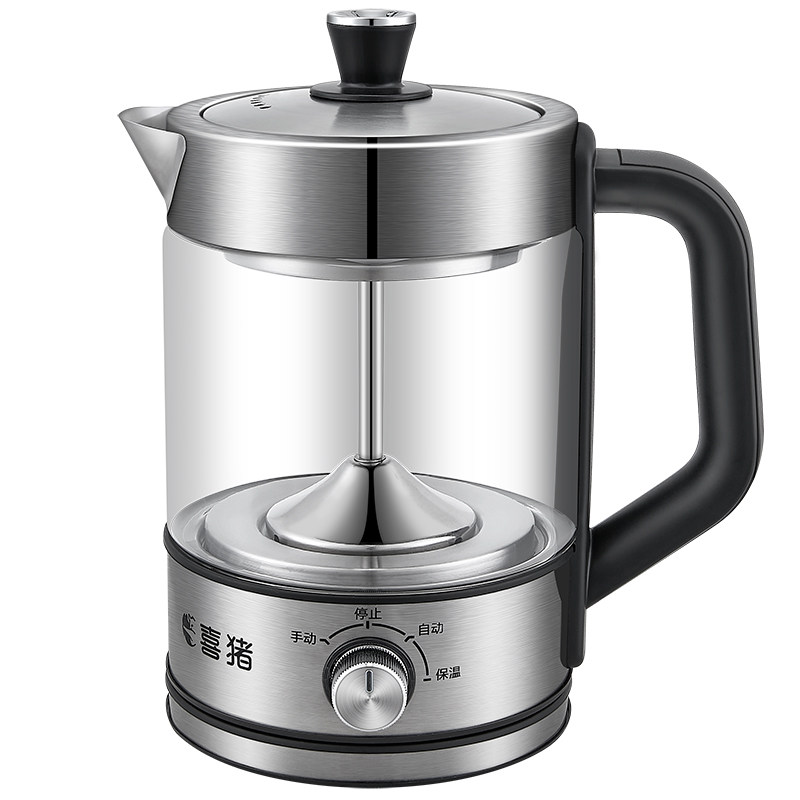 喜猪煮茶器家用全自动蒸汽煮茶壶黑茶蒸茶器小型办公室玻璃花茶壶