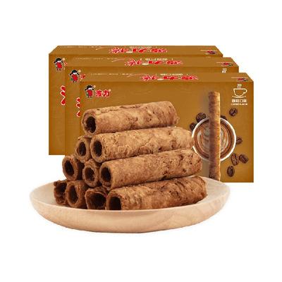 波力咖啡味蛋卷饼干144g×3盒