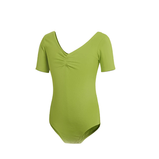 儿童舞蹈服牛油果绿女童芭蕾舞练功服春秋体操服中国舞跳舞衣服女