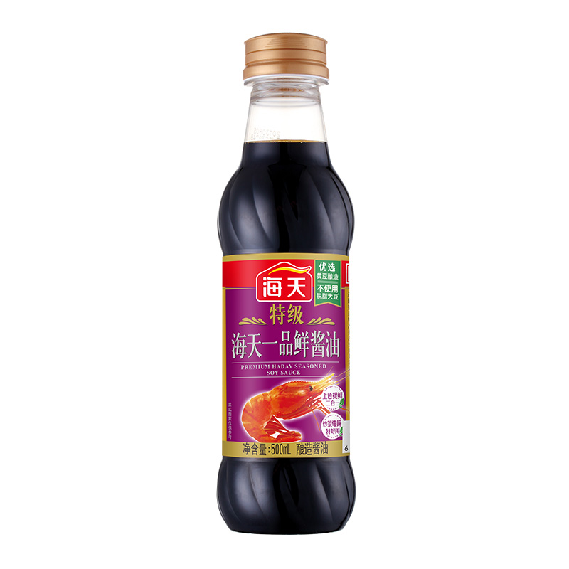 海天特级一品鲜酱油500ml*12瓶整箱商用凉拌炒菜生抽火锅蘸料调料