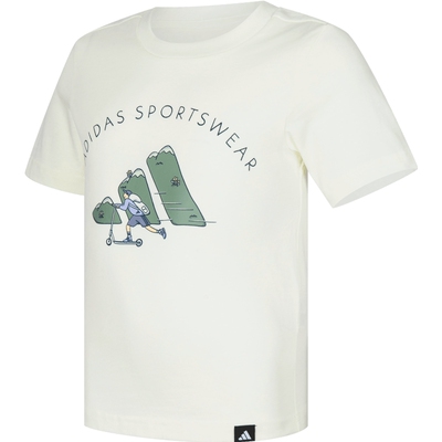 adidas阿迪达斯大童运动休闲短袖T恤JZ4073