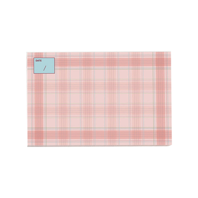 OAB便携清新格纹检查备忘便签本