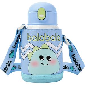 巴拉巴拉儿童保温杯宝宝喝水杯子秋冬新款吸管饮水水壶男孩女孩潮