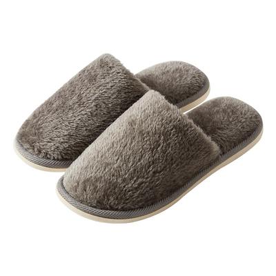 NITORI宜得利家居保暖平底毛拖鞋