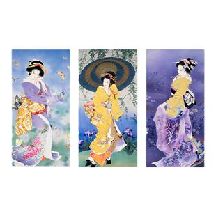 日式装饰画浮世绘挂画寿司店日料餐厅装饰壁画酒店民宿仕女图挂画
