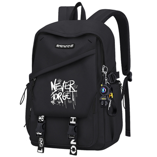 中学生男孩书包轻便大容量三到六年级小学生女孩大学生简约双肩包