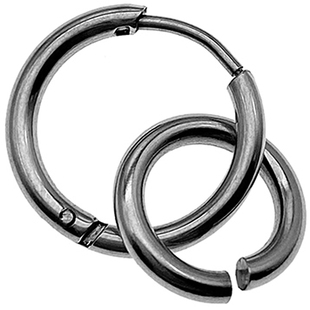 失恋毕加索耳环女简约通勤圆圈耳饰男耳钉银色酷欧美嘻哈耳夹朋克