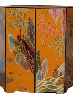 大漆笔筒印度小叶檀新中式