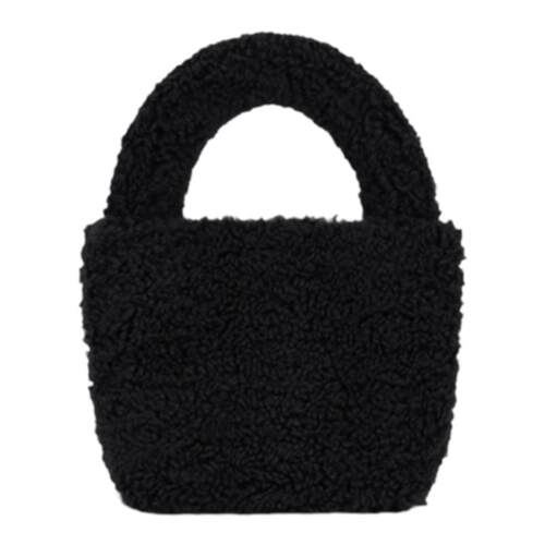 爱喜acid pill｜可可爱爱玩具黑煤炭泰迪熊毛手拎斜挎小方包