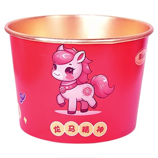 2026马年一次性金箔纸碗春节过年加厚一次性餐盒喜庆家用碗筷套装