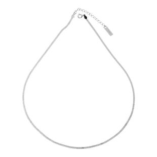 S925纯银扁蛇骨链ins冷淡风刀片链时尚项链女choker锁骨链项饰品