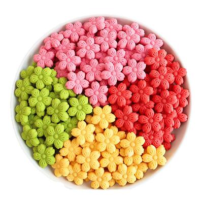 彩色立体樱花造型饼干冰淇淋插件