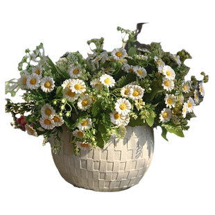 韩式仿真小雏菊假花束多头野菊花塑料绢花客厅家居装饰摆设手捧花