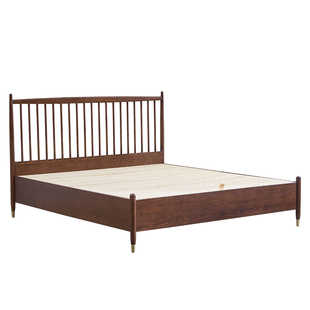 1米5带储物极薄床头1米8高脚离地2高箱气压135米2025新款实木床