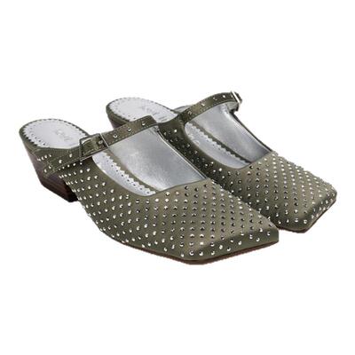 lostinecho斜方头半包玛丽珍鞋