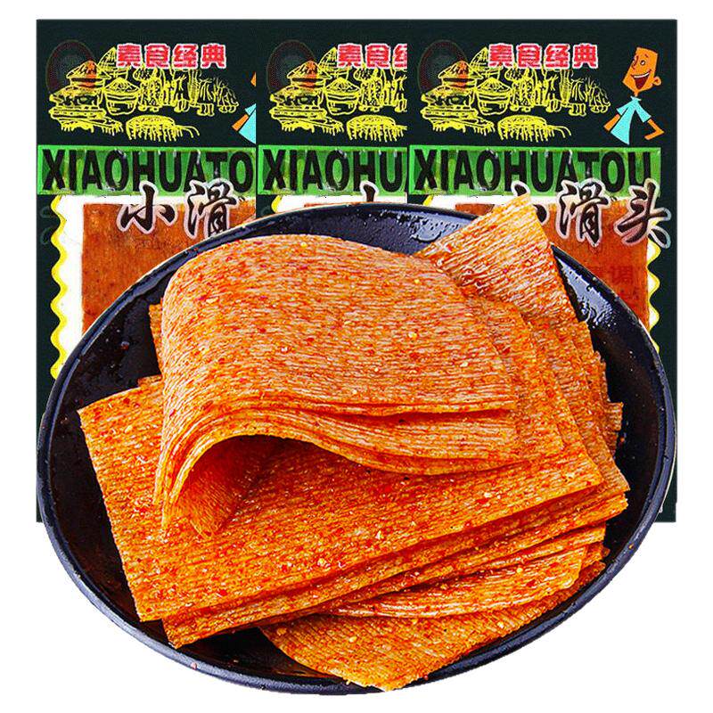 小滑头辣条大辣片儿时经典怀旧老式面筋薄片解馋零食休闲小吃食品