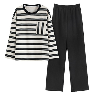 浪莎睡衣女士秋冬款德绒休闲外穿