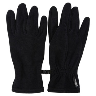 JackWolfskin狼爪25秋冬新款REAL户外保暖可触屏抓绒手套A65444