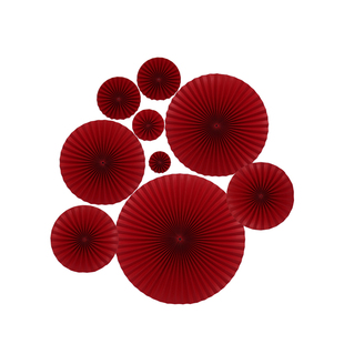 折纸红色装饰中国风婚房婚礼场景布置道具舞台毕业晚会背景墙扇花