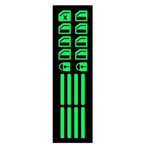 车内功能按键开关按钮荧光车贴防水耐磨夜光贴纸汽车窗升降开关贴