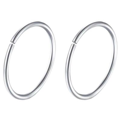 925纯银鼻环防过敏小圈圈耳骨钉