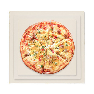 电烤箱方形披萨板比萨石煎烤板披萨盘法棍欧包烘焙石板堇青石材质