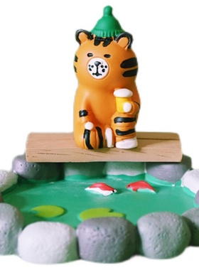 树脂装饰日式可爱老虎