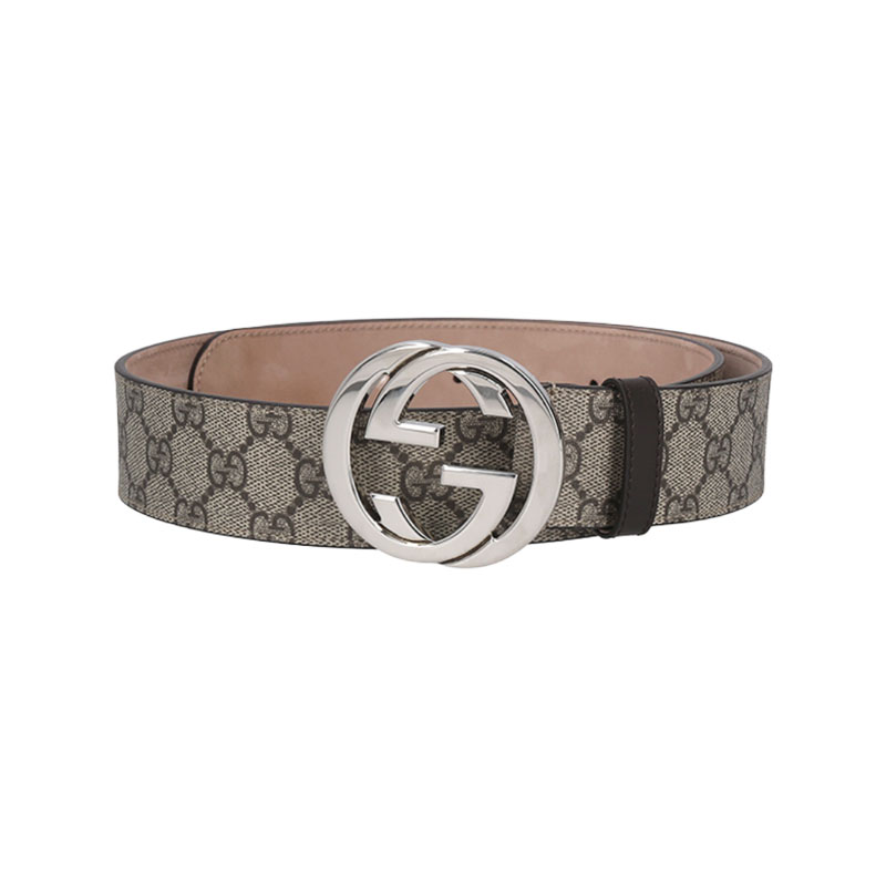 【自营】GUCCI/古驰 男士帆布GG老花皮带腰带 411924 KGDHN