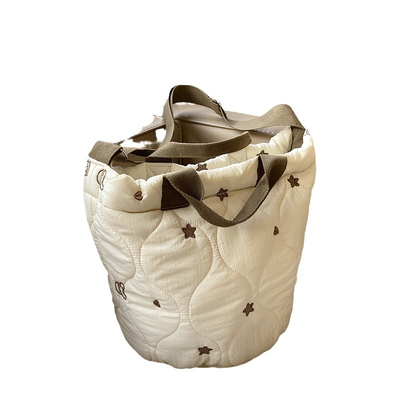 水桶包斜挎包绗缝大容量单肩