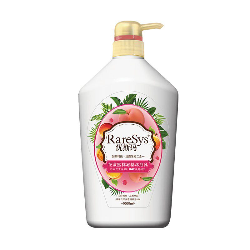 琴叶花香蜜桃皂基二合一沐浴乳露
