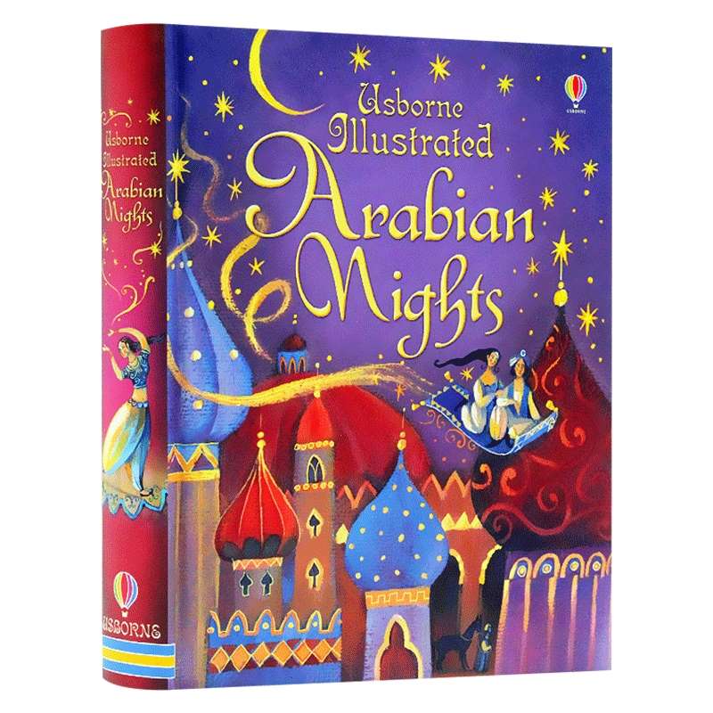 一千零一夜插图故事合集 英文原版 精装 Usborne Illustrated Arabian Nights 9个故事 天方夜谭 精装全彩插画版 经典童话故事书