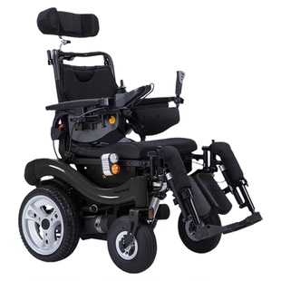 伊凯越野型电动轮椅车EP65S智能电动抬腿后躺续航80KM老年残疾人