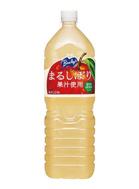 日本进口朝日Asahi纯水苹果汁果味饮料家庭装1.5L无着色料超大瓶