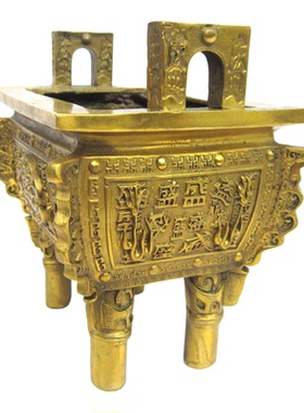 鼎摆件鼎盛千秋纯铜质香炉