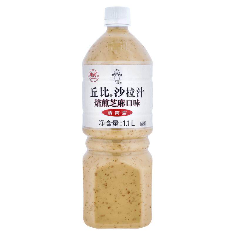 【曹颖直播间】丘比焙煎芝麻口味清爽型1.1L拌蔬菜水果沙拉芝麻酱