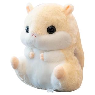 可爱仓鼠抱枕被子两用办公室靠垫三合一靠背垫午睡学生暖手捂冬天