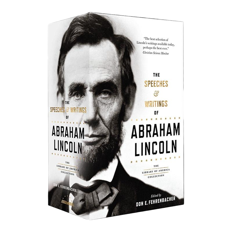 英文原版 The Speeches & Writings of Abraham Lincoln 亚伯拉罕·林肯演讲与文集 两卷盒装套装 精装美国文库 进口英语原版书籍