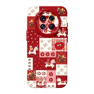 适用华为mate80pro手机壳女款mate70保护套硅胶40epro全包防摔60por软壳RS高级m50新年meta格子pro+新款小马