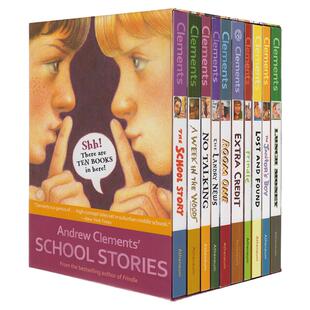 英文原版 Andrew Clements' School Stories 安德鲁克拉门青春故事10册 校园主题小说英文版 8-12岁小学生英语课外读物插图章节书