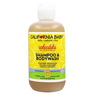美国进口加州宝宝California Baby金盏花婴儿宝宝洗发沐浴露251ml