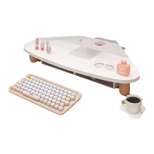 转角电脑增高架三角工位置物架办公室桌面显示器抬高架拐角收纳架