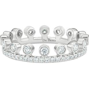 [新年礼物]De Beers 戴比尔斯Dewdrop露珠单层全密镶戒指