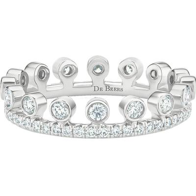 DeBeers白金戴比尔斯单层戒指