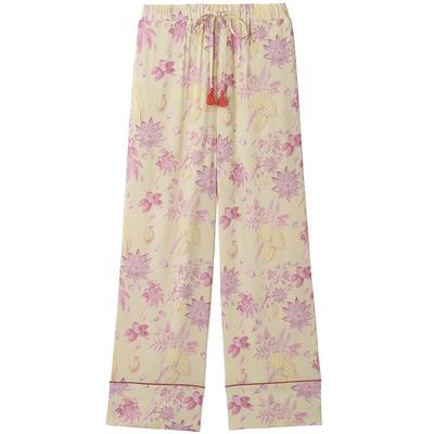 SNIDEL简约松紧系带长款睡裤