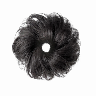 真发丸子头假发发圈女自然蓬松古风假发花苞头懒人盘发神器假发包