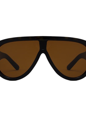 欧美复古茶色飞行员超大框墨镜女2025新款高级感大牌太阳镜显脸小