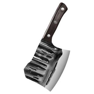 王麻子锻打砍骨刀商用加厚斧头刀砍骨头专用屠夫坎剁重型杀猪刀具