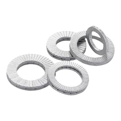 双叠自锁防松垫圈防滑锁紧咬合式