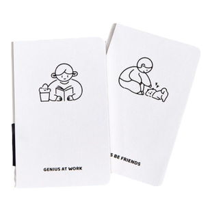 莱恩纸品A6迷你手帐本简约ins风口袋本加厚伞纸手账本原创设计笔记本可平摊180度方格本便携备忘录记事本子